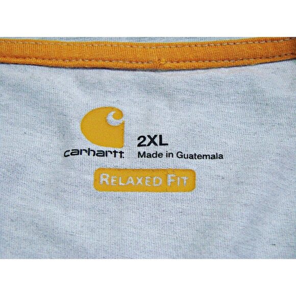 Mens Carhartt Force Relaxed Fit Midweight Long-Sleeve 1/4 Zip Mock Neck Shirt 2X - Picture 4 of 10